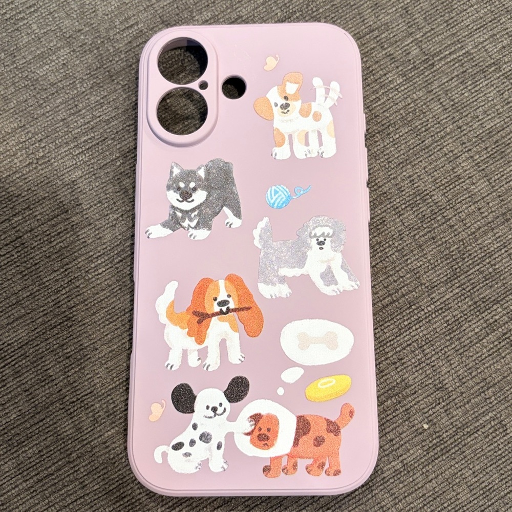 Purple Dogs Silicone IPhone 17 Case - NEW!!  apple phone cases accessories dog